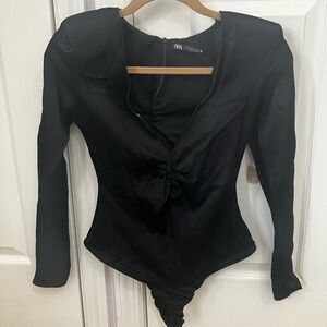 Zara bodysuit with padded shoulders